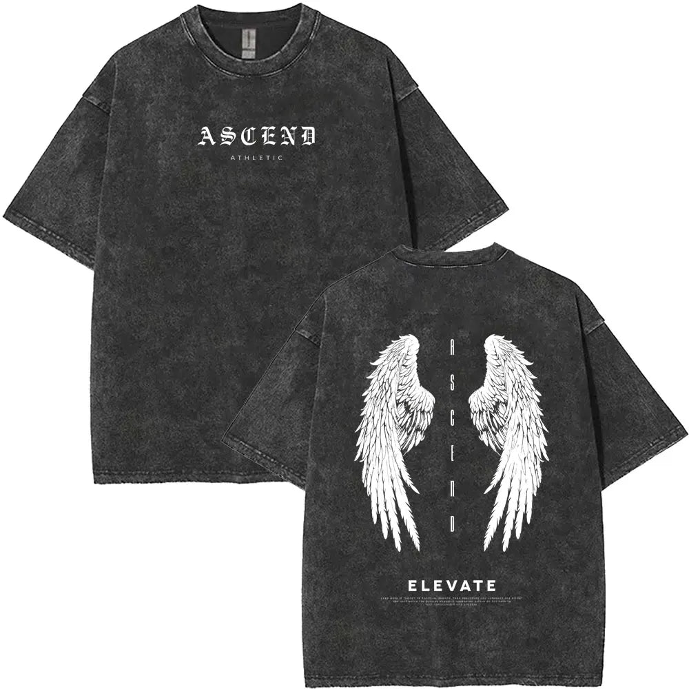 Christian Jesus King of Glory Washed T-shirt Men Women Fashion Oversized Streetwear Male Vintage T Shirts Tops